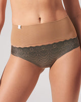 Hedoine nude 20 denier seamless shaping high waist best ladder-resist seamless opaque Tights for women