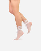 The Tease | Lace Socks Off-White