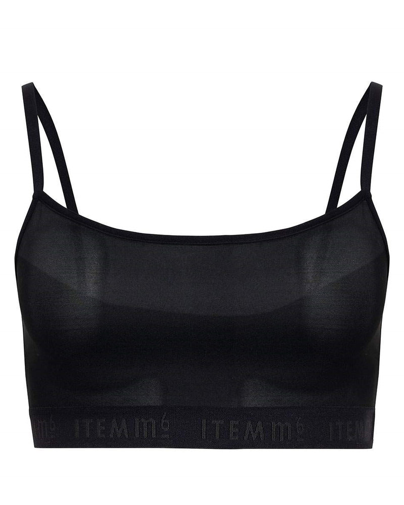 Supportive Power Mesh Bralette Black