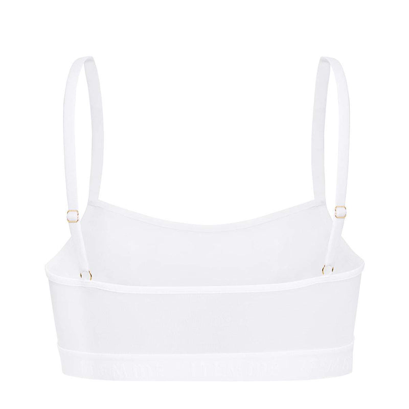 Supportive Power Mesh Bralette White