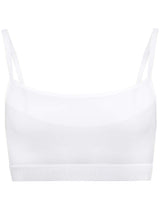 Supportive Power Mesh Bralette White