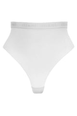 Supportive All Mesh Brazilian Briefs White