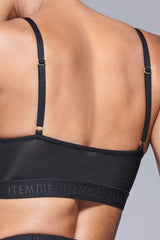 Supportive Power Mesh Bralette Black