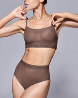 Supportive Power Mesh Bralette Nude Smoky