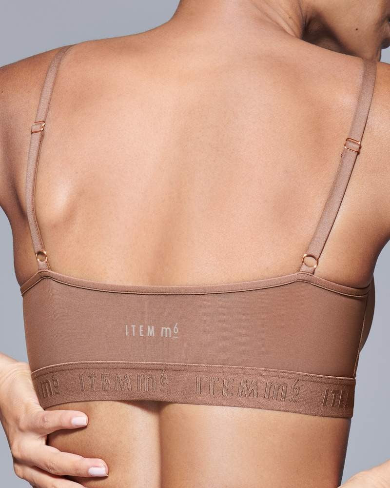 Supportive Power Mesh Bralette Nude Olive