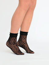 The Dot | Polka Dot Socks Black