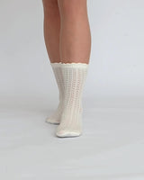 The Saint | Knit-patterned Socks Off-White