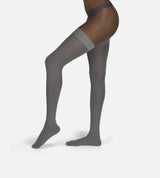 The Rib | Grey Overknees