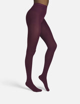 The Rib | Burgundy Tights